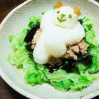 キャベツとわかめとツナのおろし和え
