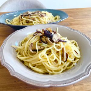 ゆかりの作ってみた!投稿(メインの具材はひとつ！しいたけの白だしぺペロンチーノ)