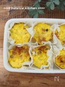 お弁当にも。生ハムと豆の豆乳キッシュ