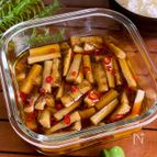 チンして漬けるだけ♪白飯がすすむ「ごぼうのポリポリ醤油漬け」