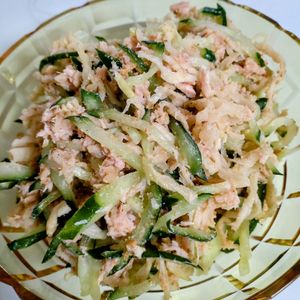 ゆみの作ってみた!投稿(【ポリポリ食感がやみつきに】切り干し大根ときゅうりのツナ和え)