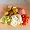 春野菜とベーコンのポトフ【簡単ほっこりスープ】の工程1