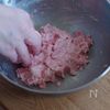 秋の味覚!肉詰めしいたけのホイル焼きの工程3