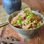 豚肉とれんこんの炊き込みご飯
