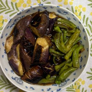 チョビの助の作ってみた!投稿(極上のトロトロ食感♡『なすとししとうの甘辛煮びたし』)