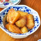 時短ジャガイモの甘辛ごま煮