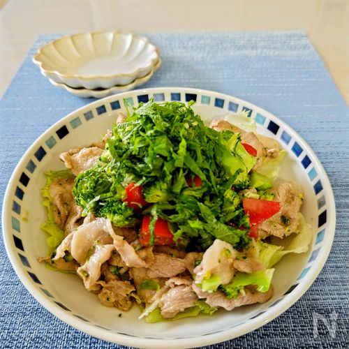 【ブロッコリーと豚しゃぶサラダ】野菜がもりもり食べられる！