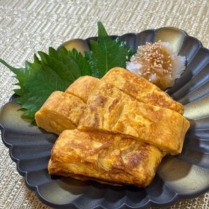 楽ラク手抜キッチン🐶🐾の作ってみた!投稿(ごま油醤油のだし巻き卵)