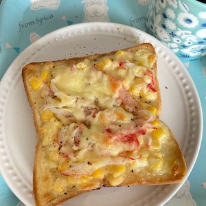 すみれの作ってみた!投稿(朝ごはんに食べたい♪かにマヨコーンぱん)