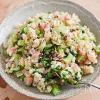 ササっと作れる！ベーコンと小松菜の洋風炒めごはん