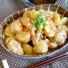 だしを楽しむ♪小粒じゃがいもと鶏もも肉のとろみ餡