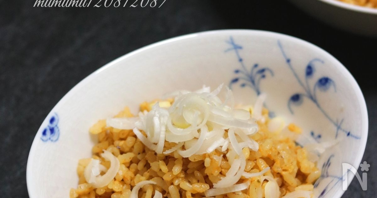 【一分レシピ】黄金の、パラパラ出汁チャーハン。