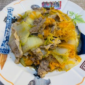 puricoの作ってみた!投稿(10分で完成！重ねて放置するだけ「白菜チャプチェ」)