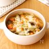 【焼きチーズカレースープ】チーズがとろーり♪