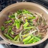 牛肉と小松菜のオイスターソース炒めの工程3