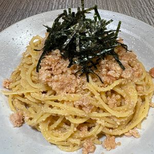 楽ラク手抜キッチン🐶🐾の作ってみた!投稿(【明太子パスタ】味付け、これだけ　簡単おいしい)
