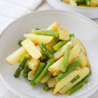 新じゃがといんげんのバターコンソメ