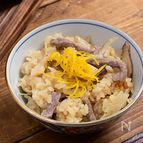 素朴にうまい「鹿肉のゆずみそジビエ釜飯」