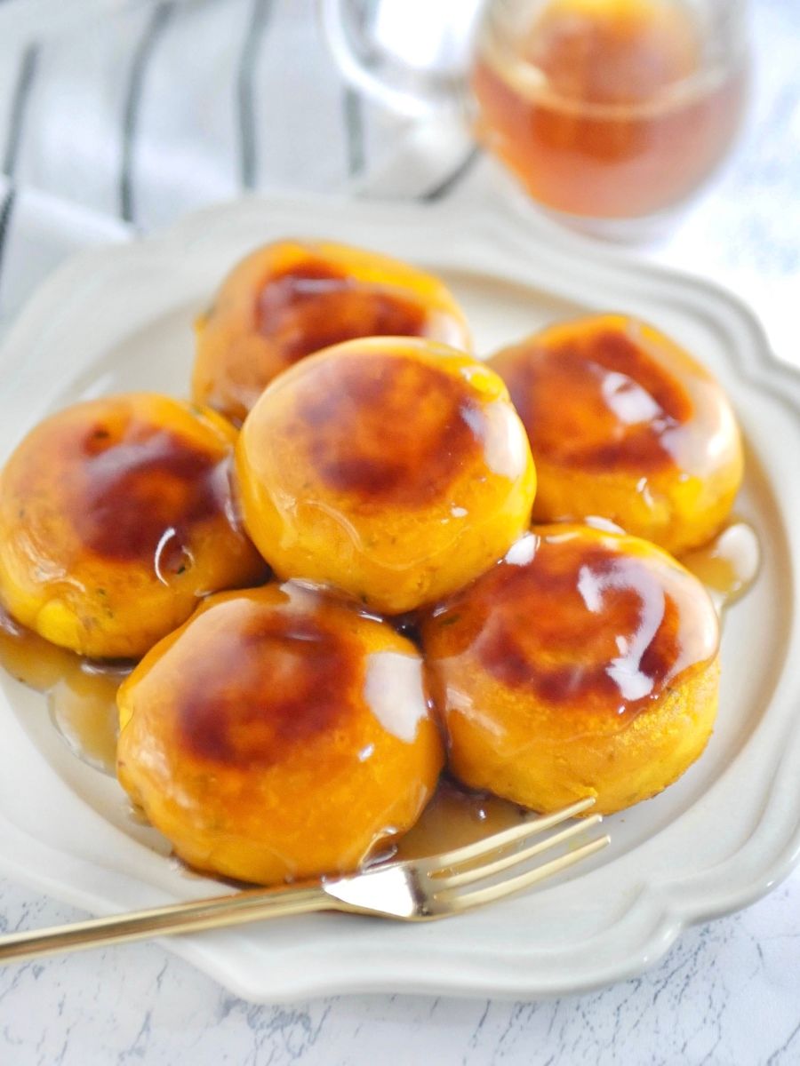 材料4つでとろーり甘辛い♪もっちりみたらしカボチャ餅 | レシピサイト