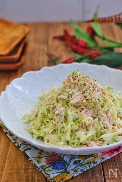 ポリ袋で！塩もみ不要！＊切り干し大根入りコールスロー＊