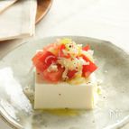 トマトとしらすのネギだれ冷や奴