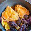 ワンパンでとろけるなすと鶏肉のさっぱり煮の工程3