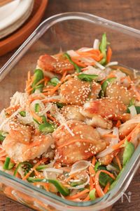 揚げ焼き！【鶏むね肉の南蛮漬け風】