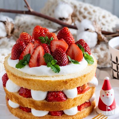 【いちごのショートケーキ】塗らない！クリスマスにも♪