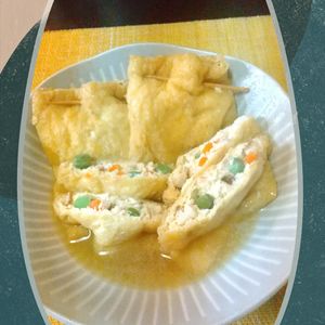 チョロリスの作ってみた!投稿(【油揚げの肉詰め煮】じゅわ〜っと染みる♪簡単和風おかず！)