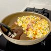 香ばしくて美味しい♩ベーコンレタスチャーハンの工程4