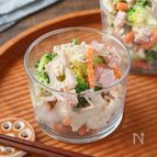 【豆腐サラダ】れんこんブロッコリー
