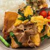 mi-koの作ってみた!投稿(にら玉と厚揚げの《中華風♡味噌炒め》)