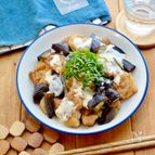 鶏肉と茄子の甘酢マヨ照り焼き