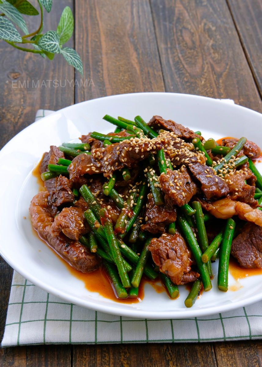 お家焼肉 柔らかハラミとにんにくの芽の焼肉炒め レシピサイト Nadia ナディア プロの料理家のおいしいレシピ