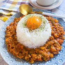 野菜嫌い克服!夏野菜たっぷり☆トマトキーマカレー