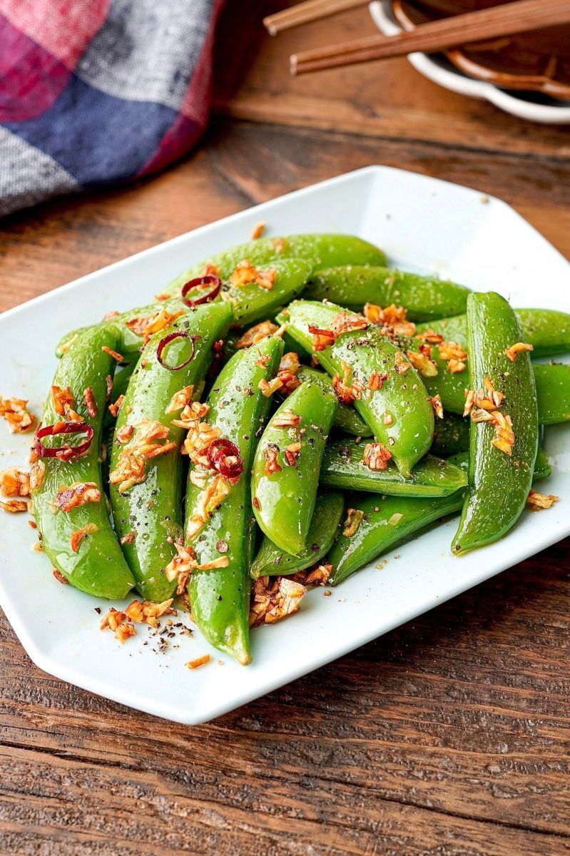 ペペロン風スナップエンドウ