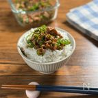 １０分簡単　肉味噌ピーマン