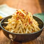 チンして和えるだけ5分☆【もやしのにんにくごまだく和え】