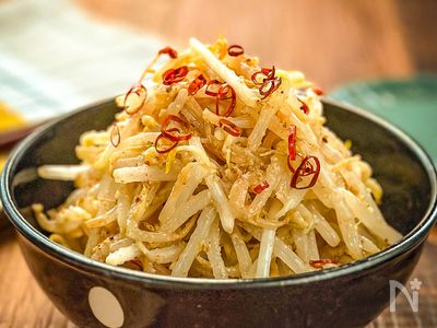 【もやしニンニク】 チンして和えるだけ5分☆【もやしのにんにくごまだく和え】 | レシピ