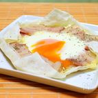 春巻きの皮で「ガレット風」