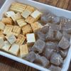 常備食材で10分♪【厚揚げとこんにゃくの甘辛味噌煮】の下準備