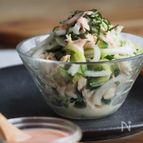 レンジ蒸し鶏のお好みサラダ
