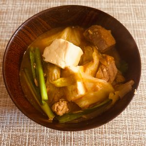 puricoの作ってみた!投稿(チゲ風鯖缶スープ)