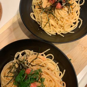 ぐ〜たら子の作ってみた!投稿(ゆでて和えるだけ♩明太クリームパスタ)