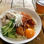 ✨豚しゃぶキムチの冷やしうどん✨