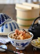 明太子としらすの炊き込みご飯 