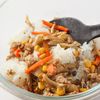 秋きのこと豚ひき肉の【中華風混ぜご飯】の工程4