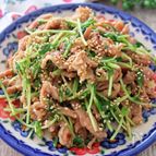 ［豚と豆苗のごま味噌炒め］ズボラすぎるおかず！作りおき対応