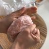【焼くまで10分かからない】厚揚げつくねサンドの工程2