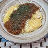 M*Pの作ってみた!投稿(ふわふわ卵のミートソースオムライス)